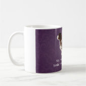 バセット考えるハウンドのデザイン コーヒーマグカップ (左)