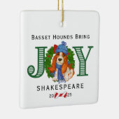 バセット・ハウンズが喜びを呼ぶ セラミックオーナメント (右)