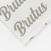 バセット・ハウンドが犬の名前に恋をする フリースブランケット (角)