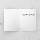 バセット・ハウンドの子犬がサンタにクリスマスの願い事を伝える カード (内部)