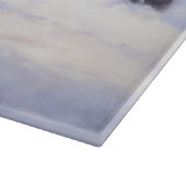 バセット・ハウンドは雪のクリスマスを過ごした カッティングボード (角)