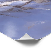 バセット・ハウンドは雪のクリスマスを過ごした ポスター (コーナー)