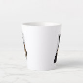 バセット・ハウンドフォーマル、ハウンド、ハット カフェラテマグ (正面)