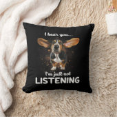 バセット・ハウンド君の言う事を聞聞かない クッション (ブランケット)