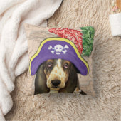 バセット・ハウンド海賊 クッション (ブランケット)