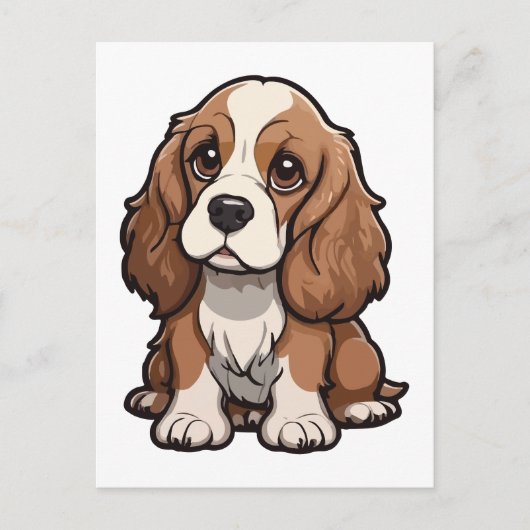 バセット・ハウンド犬 ポストカード (正面)