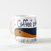 バセット・ハウンド長い1日を過ごした コーヒーマグカップ (正面左)