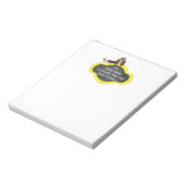 バセット・ハウンド頭が切れる ノートパッド (回転)