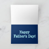 『バセット・ハウンド・オン・ファザーズ・デイ・カード』 カード (内部)