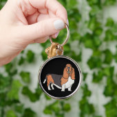 バセット・ハウンド キーホルダー (手)