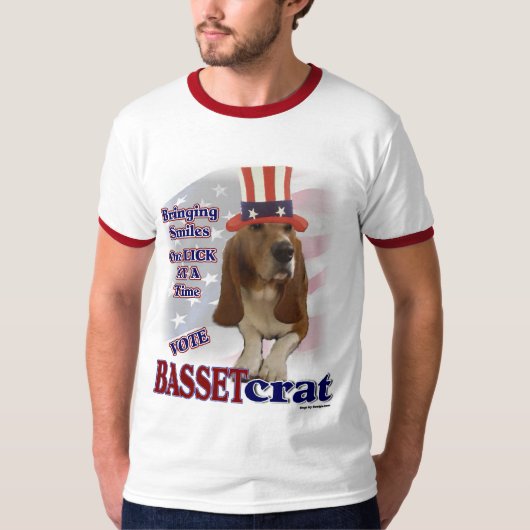 バセット・ハウンド・ギフト Tシャツ (正面)