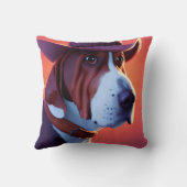 バセット・ハウンド クッション (裏面)