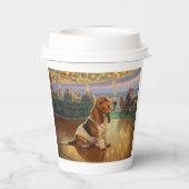 バセット・ハウンド・クリスマスクルーズ:ポーソームホリデー 紙コップ (裏面)