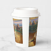 バセット・ハウンド・クリスマスクルーズ:ポーソームホリデー 紙コップ (右)