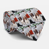 バセット・ハウンド・クリスマスプレゼント ネクタイ (ロール)