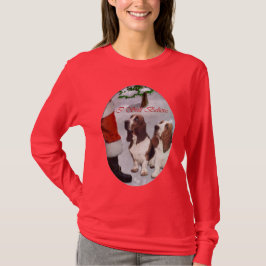 バセット・ハウンド・クリスマスプレゼント Tシャツ