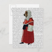 バセット・ハウンド・ジャッジ・フル ポストカード (正面/裏面)