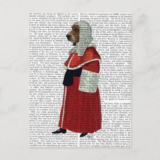 バセット・ハウンド・ジャッジ・フル ポストカード (正面)