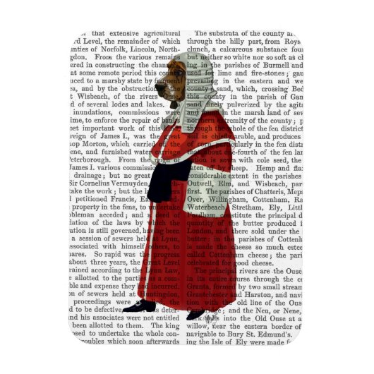 バセット・ハウンド・ジャッジ・フル マグネット (縦)