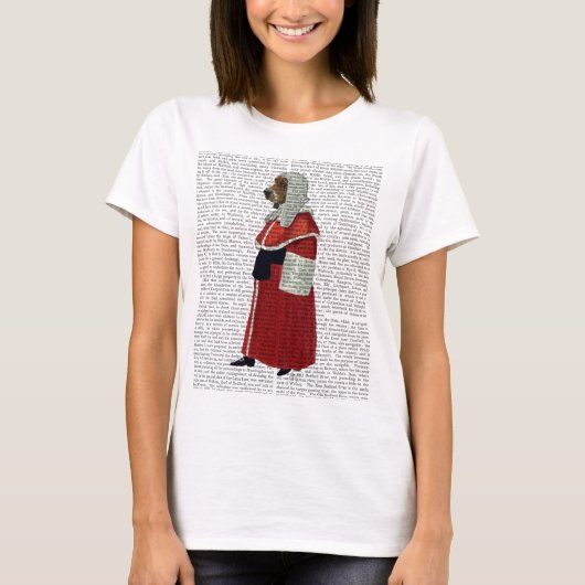 バセット・ハウンド・ジャッジ・フル Tシャツ (正面)