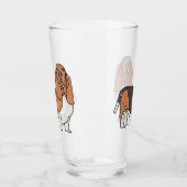 バセット・ハウンド タンブラーグラス (左)