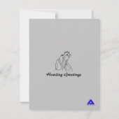 バセット·ハウンド·ハウリング·グリーティング サンキューカード (裏面)