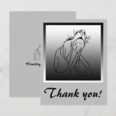 バセット·ハウンド·ハウリング·グリーティング サンキューカード (正面/裏面)