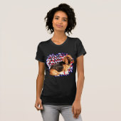バセット・ハウンド・パトリオ Tシャツ (正面フル)