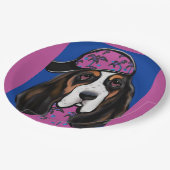 バセット・ハウンド ペーパープレート (アングル)