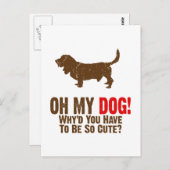 バセット・ハウンド ポストカード (正面/裏面)