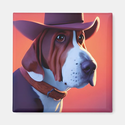 バセット・ハウンド マグネット (正面)