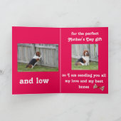 バセット・ハウンド・マザーズ・デイ・カード カード (内部)