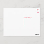 バセット・ハウンド・ワンピー・ドッグ・レ考えるッド・ハローズ・オブ・ユー ポストカード (裏面)