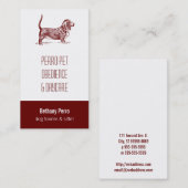 バセット・ハウンド 名刺 (正面/裏面)