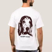 バセット・ハウンド Tシャツ (裏面)