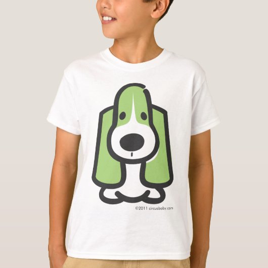 バセット・ハウンド Tシャツ (正面)