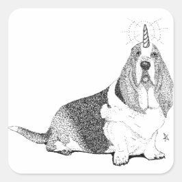 バセツコーンステッカーをフレッド スクエアシール