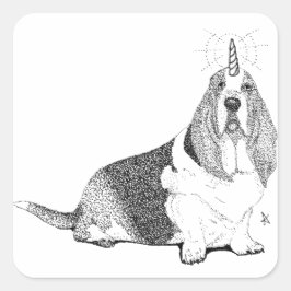 バセツコーンステッカーをフレッド スクエアシール