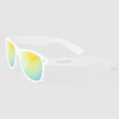 バセヘロレットパーソナライズされたブライダルパーティ結婚ズ サングラス (左)