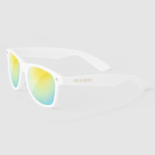 バセヘロレットパーソナライズされたブライダルパーティ結婚ズ サングラス (左)