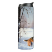 バセンジが雪のクリスマスを過ごす タンブラー (回転左)