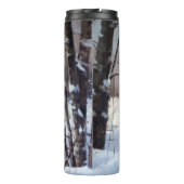 バセンジが雪のクリスマスを過ごす タンブラー (裏面)