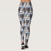 バセンジが雪のクリスマスを過ごす レギンス (裏面)