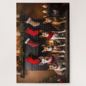 バセンジは暖炉のクリスマスまでに ジグソーパズル (縦)