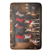 バセンジは暖炉のクリスマスまでに バスマット (正面縦)