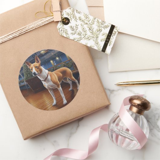 バセンジクリスマスクルーズ:ポーソウルホリデーディライト ラウンドシール (ギフト)