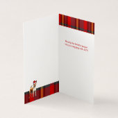 バセンジクリスマスドッグレッド&グリーンホリデープレイド (内部)