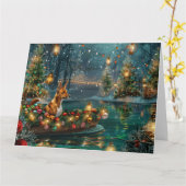 バセンジクリスマスフェスティバル航海 カード (黄色い花)