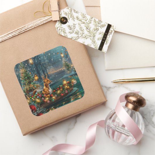 バセンジクリスマスフェスティバル航海 スクエアシール (ギフト)