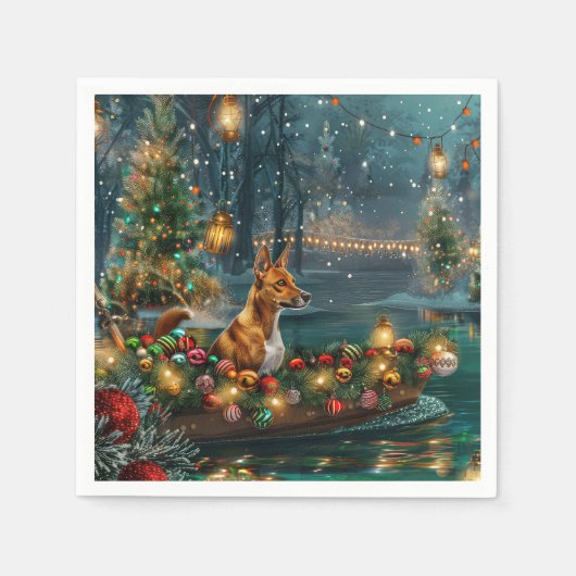 バセンジクリスマスフェスティバル航海 スタンダードカクテルナプキン (正面)